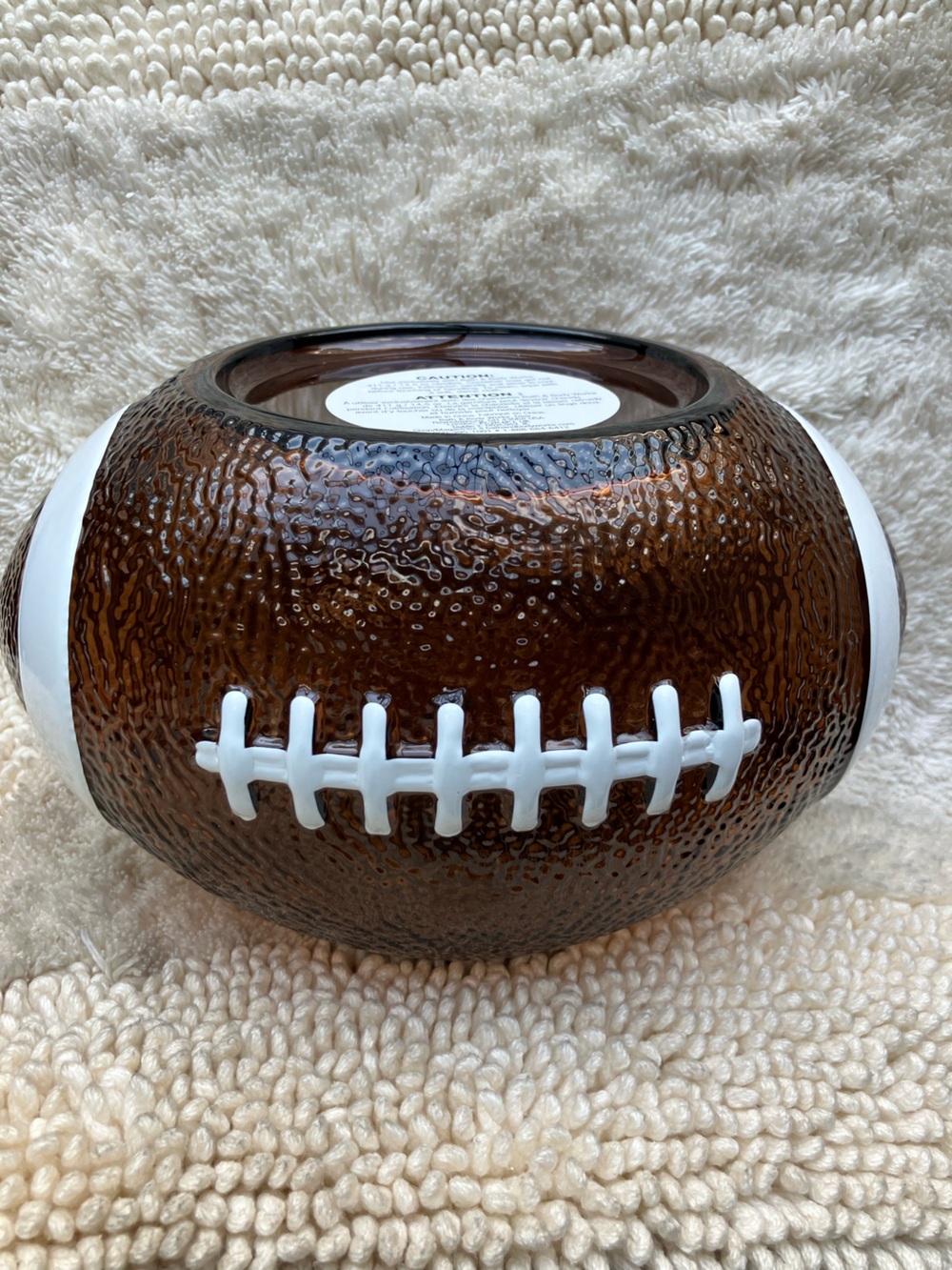 Bath and Body Works Football Three Wick Candle Holder